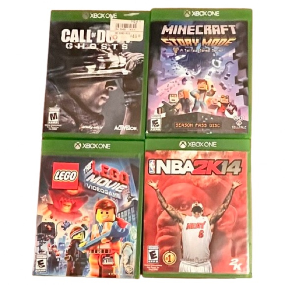 XBOX ONE- Set of 4 Games in Cases.